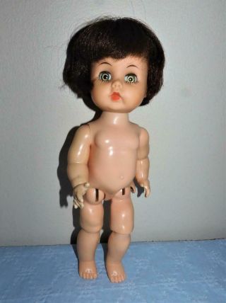 Vtg 1960s Arranbee R&b Littlest Angel Doll Bent Knee Walker 10.  5 " Doll - Nude