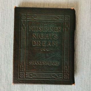 Little Leather Library Antique Vintage A Midsummer Nights Dream Mini Book
