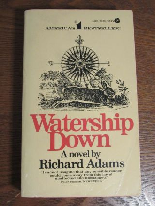 Watership Down By Richard Adams,  Avon Paperback Edition/1st Printing 1975