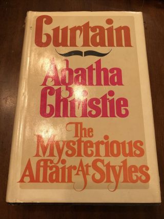 Curtain & The Mysterious Affair At Styles By Agatha Christie 1975 Hc W/cover