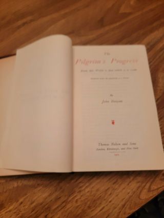 The Of John Bunyan Vintage Leatherbound 1905 The Pilgrim 