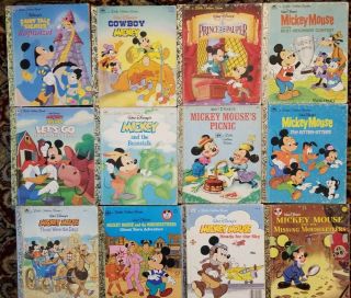 Vintage Little Golden Books 12 Walt Disney 