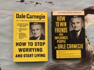 Dale Carnegie 1964 How To Win Friends And 1975 How To Stop Worrying Both Hc Dc