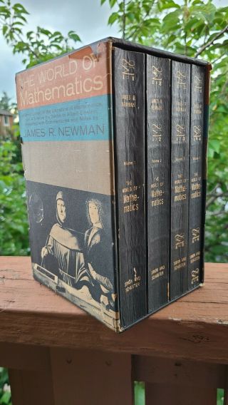 The World Of Mathematics James R.  Newman 4 Pb Vols Boxed Set 1956 - Vg Cond.