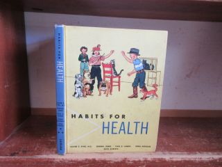 Old Habits For Health Book Color Illustrated Exercise Food Fun Children Medical