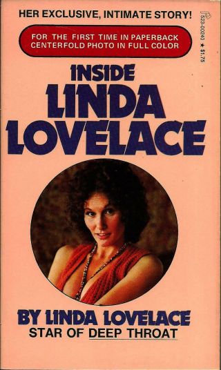 Inside Linda Lovelace 1973 1st Print W/ Fold - Out Poster - Autobiography
