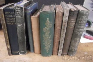 Group Of 10 Vintage And Antique Books - Civil War,  History,  Biography,  Travel