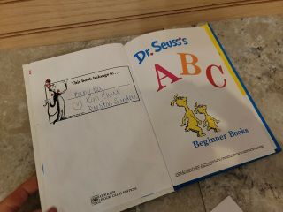 VINTAGE DR.  SUESS BOOK - ABC BOOK FIRST ED.  BOOK CLUB EDITION 1963 3