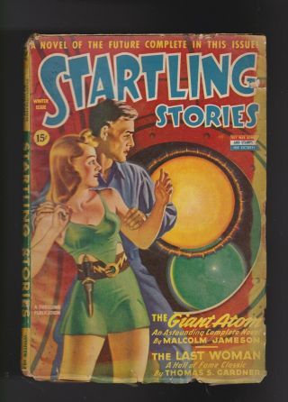Startling Stories Winter 1943 Vg & Summer 1944 G,  Covers By Earle K.  Bergey Pulp