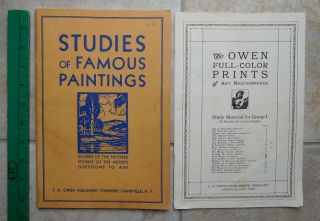 Studies Of Famous Paintings & The Owen Full - Color Prints Of Art Masterpieces