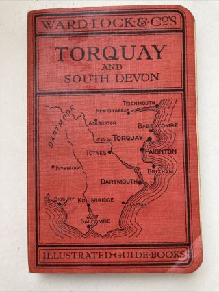 Ward Lock Red Guide Book Torquay And South Devon 1936 - 37