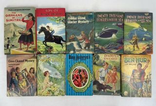 10 X Vintage 1950’s 1960’s Children’s Hardback Story Books,  Novels F70