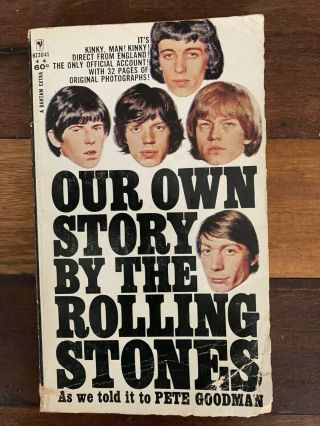 Our Story By The Rolling Stones Paperback Book Pete Goodman Brian Jones