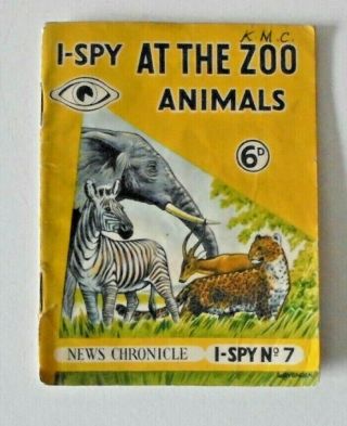 Vintage I - Spy At The Zoo Animals No 7 Book (1955) (others Available)