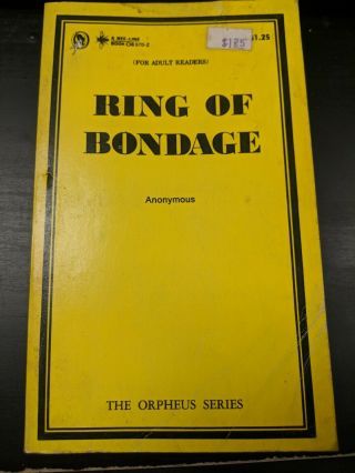 Ring Of Bondage Book Beeline 1969 Adult Erotica Sleaze Paperback