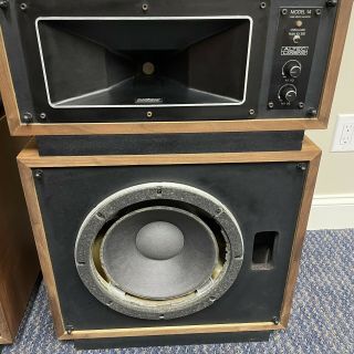 Vintage Altec Lansing Model Fourteen 14 Speakers Pair Walnut Rare 4