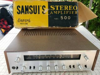 Sansui Model 500 Vintage Stereo Tube Amplifier Receiver