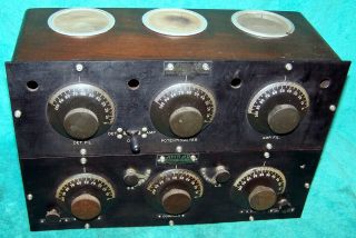 1923 Amrad 3500 - U.  Rare " Double Deck " Radio In