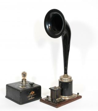 1922 Magnavox Tube Amplifier W/straight Neck R2 - B Radio Horn Everything