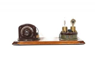 1922 Atwater Kent Model 1 Breadboard Radio With Good Tipped 1 Amp Tubes;