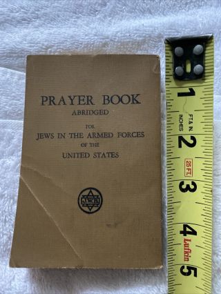 1945 Prayer Book For Jewish Personnel In The Armed Forces Of The Us