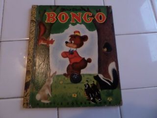 Bongo,  A Little Golden Book,  1948 (vintage Walt Disney; Brown Binding)