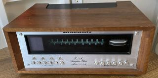 Vintage 1972 Marantz Model 120b Fm / Am Tuner W/ Oscilloscope & Wooden Case