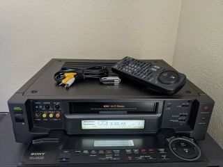 Sony Slv - R1000 S - Vhs Svhs Player Recorder Hifi Stereo Ntsc