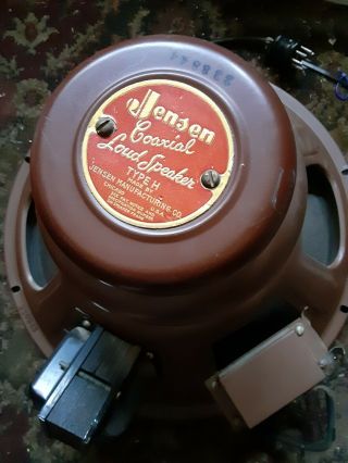 Jensen 15 " Coaxial Radio Loudspeaker Vintage Type H 1940 