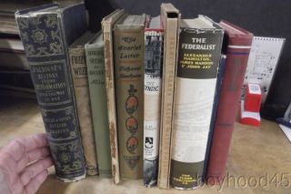Group Of 10 Vintage And Antique Books - Sci - Fi,  History,  Literature,  Travel