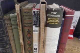 Group of 10 Vintage and Antique Books - Sci - Fi,  History,  Literature,  Travel 3