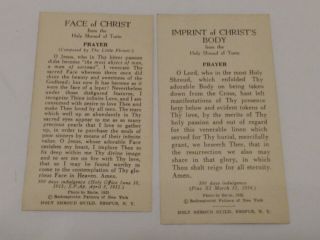Antique 1914 Catholic Confessions Made Easy,  Way Of The Cross & Prayer Cards 2