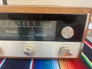 McIntosh MR71 Tube FM Tuner With Wooden Cabinet 2