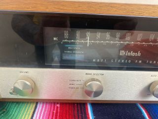 McIntosh MR71 Tube FM Tuner With Wooden Cabinet 3