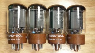 Matched Quad of Tung - Sol 5881 (6L6WGB) NOS NIB Vacuum Tubes 1950 2