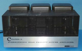 Harman Kardon Citation Ii Tube Stereo Power Amplifier Pro Serviced