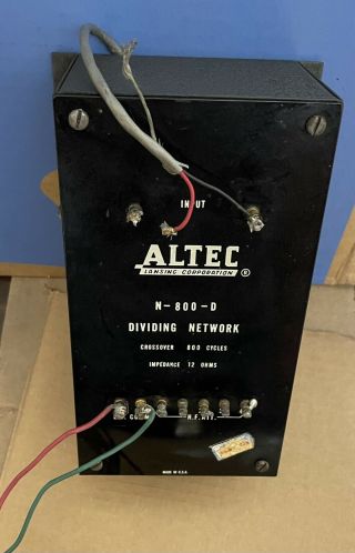 1 Altec Lansing N - 800 - D Network Early Long Box And Grey Wrinkle 1940s For 820a