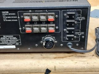 Pioneer SA - 9800 Stereo Integrated Amplifier Amp Parts/Repair See Listing 5