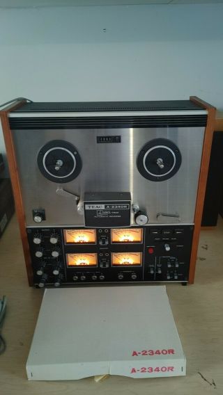 Teac A - 2340r Simul - Track 4 Channel Auto Reverse Tape Deck Reel - To - Reel