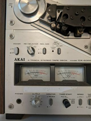 Akai GX - 635d Stereo 4 Track Reel - to - Reel 5