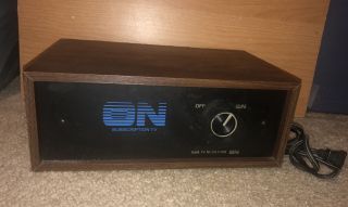 Vintage On Tv Subscription Cable Converter Decoder Box,  Circa 1980 Chicago