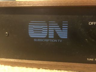 Vintage ON TV Subscription Cable Converter Decoder Box,  Circa 1980 Chicago 2