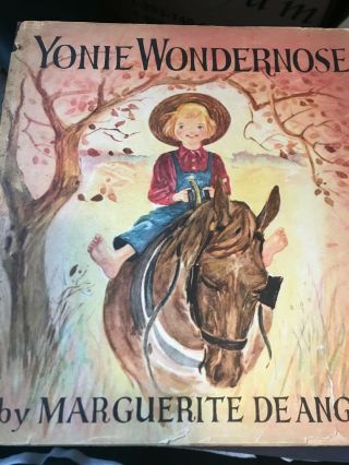 1944 First Edition Illustrated Yonie Wondernose By Marguerite De Angeli