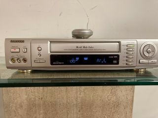 Samsung Sv - 5000w World Wide Video Vhs Vcr Pal Secam Ntsc Secam With Remote