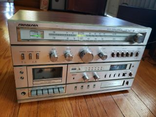 Vintage Soundesign 5959 Am Fm Stereo Receiver Cassette Tape 8track Player