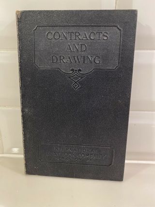 Contracts And Drawing,  International Company Textbook 1931 Plumbing And Heating