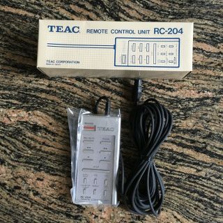 Vintage TEAC RC 204 Remote for X2000.  R.  M.  Reel to Reel Rear Old Stock 4