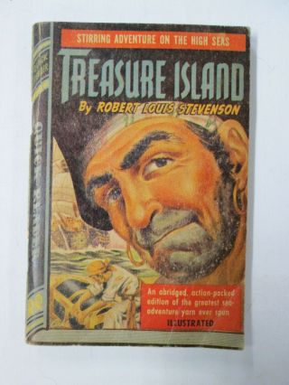 1945,  " Treasure Island " By Robert Louis Stevenson,  Quick Reader,  Illustrated