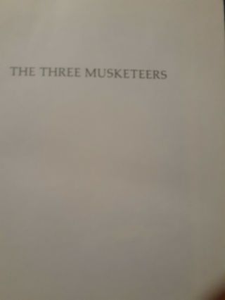 The Three Musketeers Alexandre Dumas Franklin Library 1/4 Leather