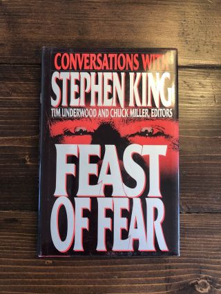 Feast Of Fear - Conversations With Stephen King (1992,  Hardcover)